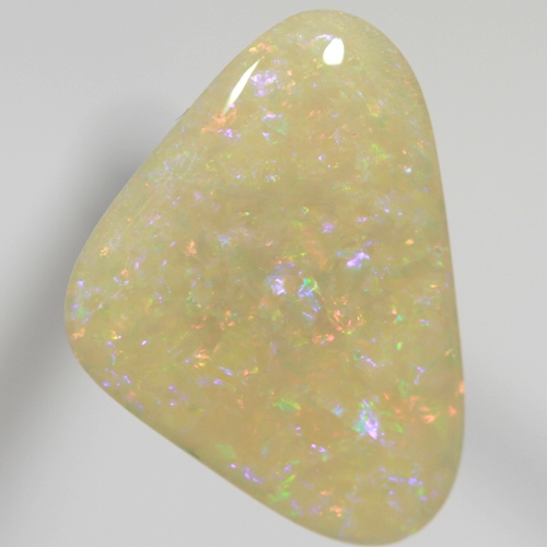 SOLID CRYSTAL OPAL Double sided, bright Flag Harlequin pattern SEE VIDEO